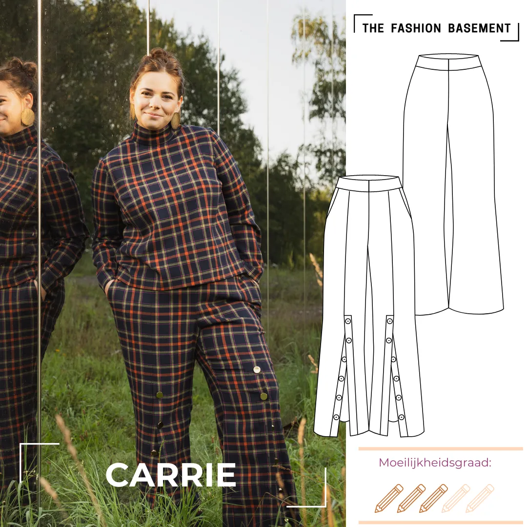 Modelpatroon broek Carrie - The Fashion Basement